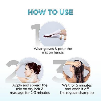 Bblunt Wine Deep Burgundy 5 Minute Shampoo Hair Colour for 100 Percent Grey Coverage 20ml x 5 1's - Sachet/Shampoo