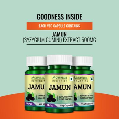 Morpheme Remedies Jamun 500 mg Capsules 60's - Diabetes (Fitness)