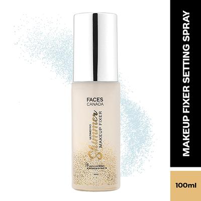 Faces Canada Ultime Pro Shimmer Makeup Fixer, Long Lasting Makeup Setting Spray 100 ml - Setting Spray