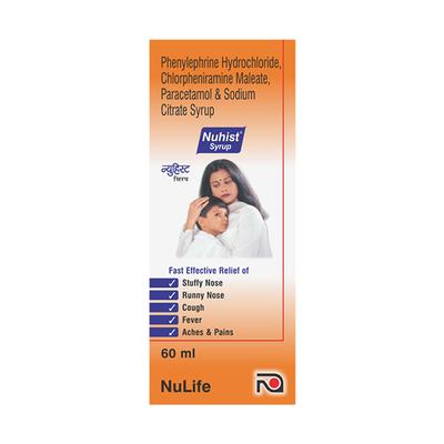NUHIST Syrup 60ml - Cough And Cold-Cou