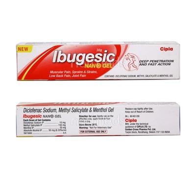 Ibugesic Nano Gel 30gm - Pain relief-Nsa