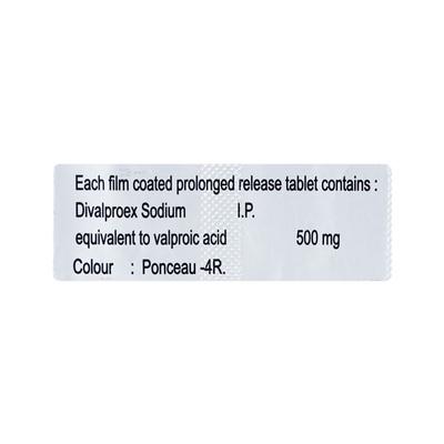 DIVATAB ER 500 Tablet 10's - Epilepsy/Convulsion-Ant