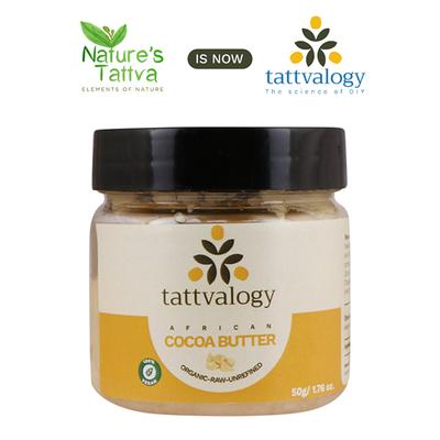 Tattvalogy African Cocoa Butter Raw Unprocessed And Unrefined 300 gm - Body Butter