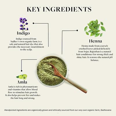 Sadhev Natural Hair Colour Powder - Double Process 200 gm - Powder