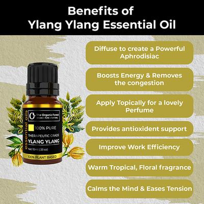 Organic Forest 100% VEGAN Ylang Ylang Essential Oil 10 ml - Essential Oils