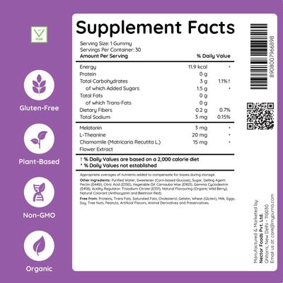 Purna Sweet Dreamzzz Melatonin Gummies - Wild Berry 30's - Multi-Vitamins