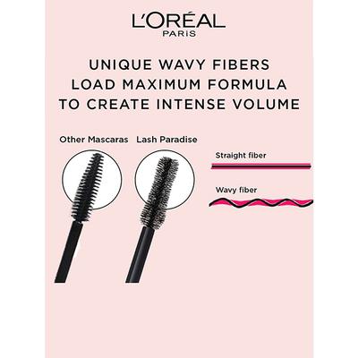 L'Oreal Paris Voluminous Lash Paradise Mascara, Waterproof 204 Blackest Black 7.6 ml - Mascaras