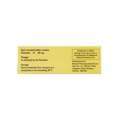 Gliva 80mg Tablet 10'S - Diabetes-Ant