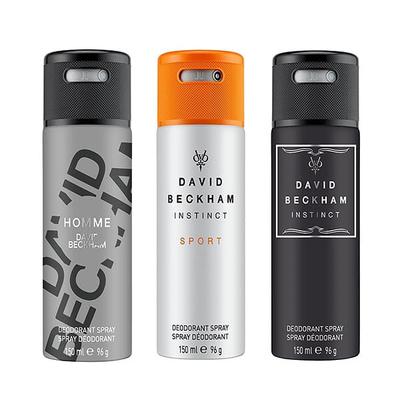 David Beckham Instinctsport + Instinct + Homme Deo Combo Set - Pack of 3 450 ml - Deodorants/Roll-Ons