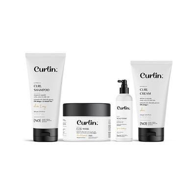 Curlin Shampoo+Cream+Mask+Scalp Tonic 1's - Dry Shampoos & Conditioners