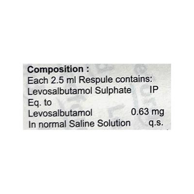 WELBUSOL 0.63 Respules 5X2.5ml - Asthma/COPD-Ast