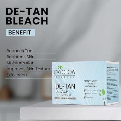 OxyGlow Herbals DE-Tan Bleach Cream 300 gm - Face Bleach