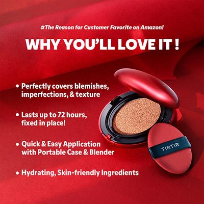 Tirtir Mask Fit Red Mini Cushion 15C Fair Porcelain Advanced 4.5 gm - Foundation