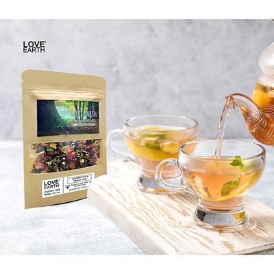 Love Earth Glowing Skin And Healthy Hair Green Tea With Green Tea & Aswagandha 30 gm - Hair & Skin