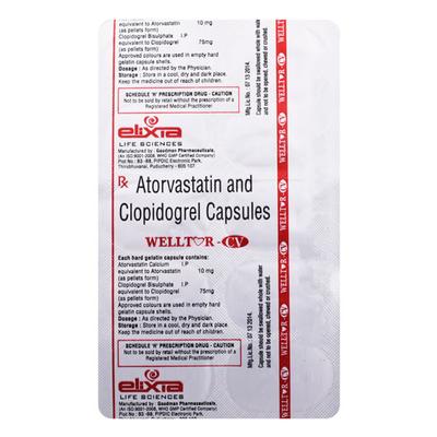 WELLTOR CV Capsule 10's - High Cholesterol-Dys
