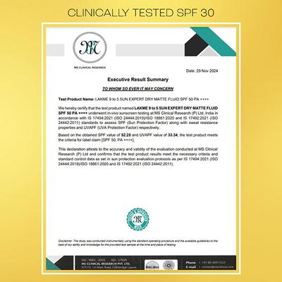 Lakme Sun Expert SPF 30 PA++ Ultra Matte Lotion 100 ml - Face Sunscreen