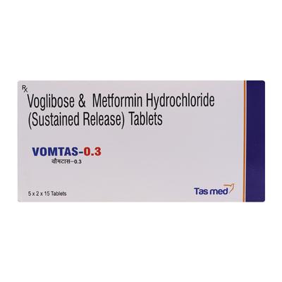 VOMTAS 0.3 Tablet 15's - Diabetes-Ant