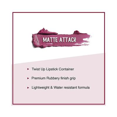 SUGAR Cosmetics Matte Attack Transferproof Lipstick - 11 The Blush Eyed Peas (Pink Blush Nude) 2 gm - Lipsticks