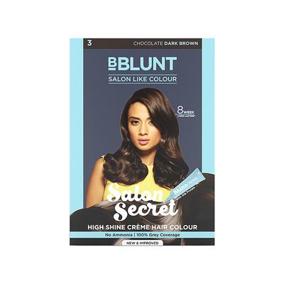 Bblunt Salon Secret High Shine Creme Hair Colour Chocolate Dark Brown 152 ml - Crème