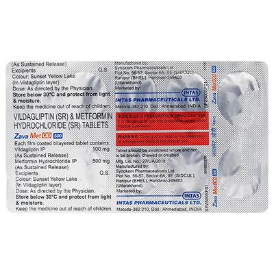 ZAVAMET OD 500 Tablet 10's - Diabetes-Ant