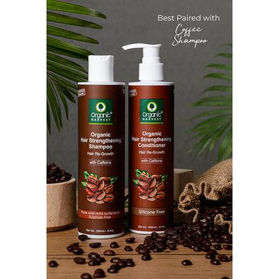 Organic Harvest Conditioner For Hair Fall Control & Hair Growth, Caffeine to Regain Strength in Hair 200 ml - Conditioners