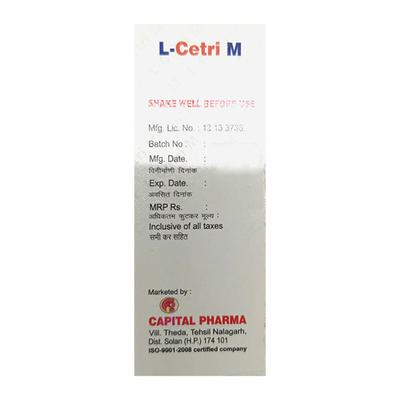 L CETRI M Syrup 60ml - Allergies-Ant