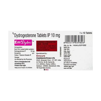 EMDYDRO Tablet 10's - Hormonal Therapy-Oes