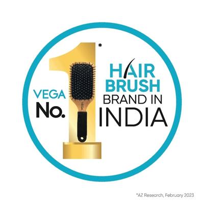 Vega Flat Hair Brush for Men and Women Reduces Snags, Detangle and Tangles, (E32FB) 59 gm - Hair Brushes