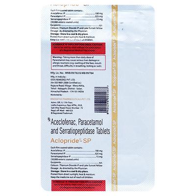 ACLOPRIDE SP Tablet 10's - Pain relief-Nsa