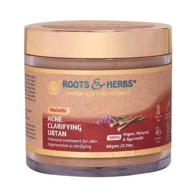 Roots & Herbs Mulethi Acne Clarifying Kit 260 gm - Masks & Peels