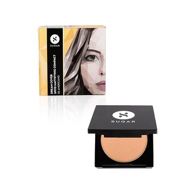 SUGAR Cosmetics Dream Cover SPF15 Mattifying Compact - 55 Americano (deep) 6 gm - Compact Powder