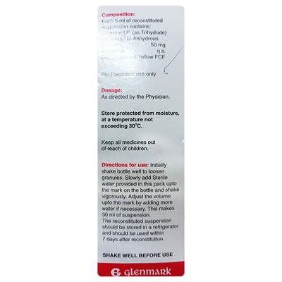 Milixim 50mg Dry Suspension 30ml - Bacterial Infections-Cep