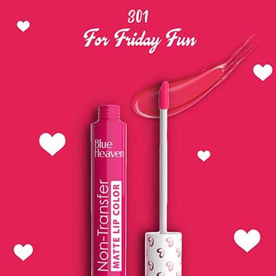 Blue Heaven Lip Kicks Non Transfer Lip Color 19.6ml 7's - Liquid Lipsticks