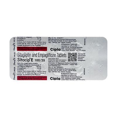 SITACIP E 100/25 Tablet 10's - Diabetes-Ant