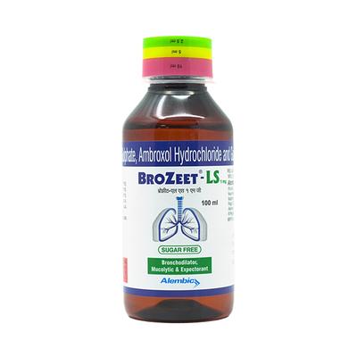 BROZEET LS 1 MG SUGAR FREE Expectorant 100ml - Asthma/COPD-Ast