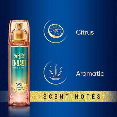 Engage Women Perfume Spray W3 Can 120 ml - Women Perfumes (Edt/Edp)
