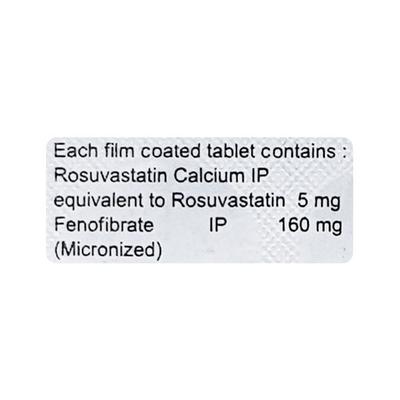 Rosloy F 5/160mg Tablet 10'S - High Cholesterol-Dys