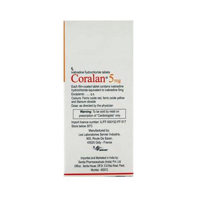 Coralan 5mg Tablet 14'S - Angina