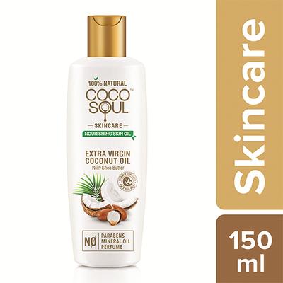 Coco Soul Multipurpose Oil from the makers of Parachute - For Skin, Hair & Baby Massage- 100% Natural - Paraben, Perfume & Mineral Oil Free 150ml - Massage Oils