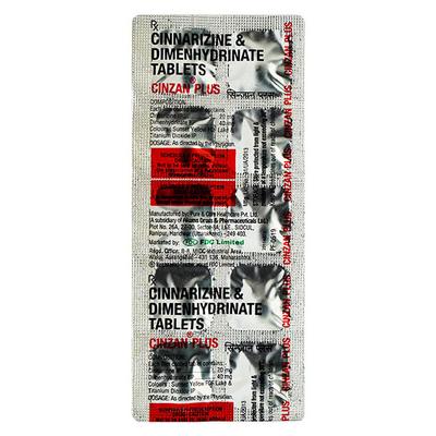 CINZAN PLUS Tablet 10's - Vertigo-Ant