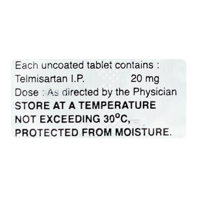 Telsar 20mg Tablet 15'S - Hypertension-Ang