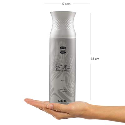 Ajmal Evokesilver Edition Homme & Shadow Homme & Sacrificeiihim & Carbon Deodorant Spray- For Men (Pack Of 4) 200 ml - Men Perfumes (Edt/Edp)