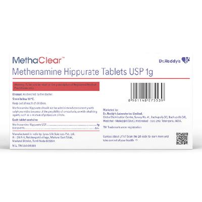 METHACLEAR 1g Tablet 10's - Uti Infections-Oth