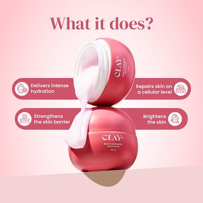 Clayco. Rice & Ceramide Barrier Repair Moisturizer 50ml - Face Moisturizers