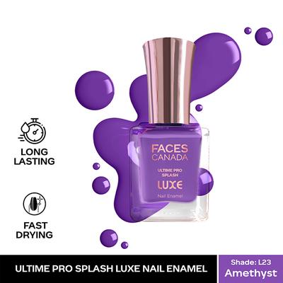 Faces Canada Ultime Pro Splash Luxe Nail Enamel - Amethyst (L23) 12 ml - Nail Polish