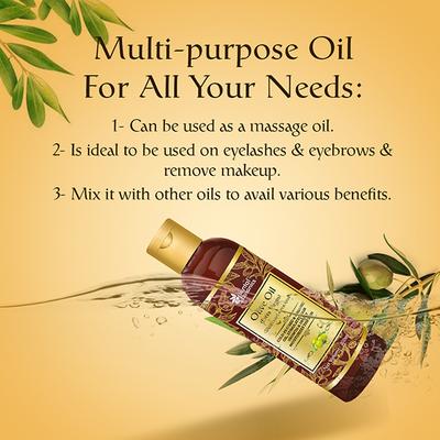 Oriental Botanics Extra Virgin Olive Oil with Comb Applicator 200 ml - Hair Oils
