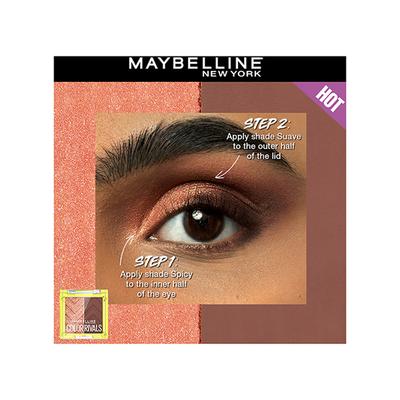 Maybelline New York Color Rivals Shadow Longwear Duo Eyeshadow Palette Spicy x Suave 3 gm - Eyeliners