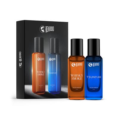 Beardo Men Whisky Smoke And Tsunami Fragrance Long Lasting Pocket Perfume - 20ml Each 1's - Men Perfumes (Edt/Edp)