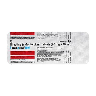 CETZINE BM Tablet 10's - Allergies-Ant