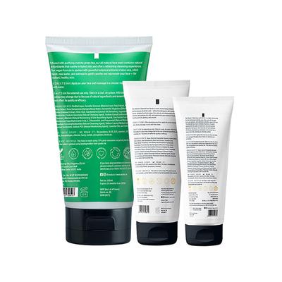 Arata Vitamin C Triple Action Morning Combo With Purifying Face Wash (150 ML), Vitamin C Oatmeal Scrub (75 ML) & Vitamin C Day Cream (50 ML) 275 ml - Face Washes